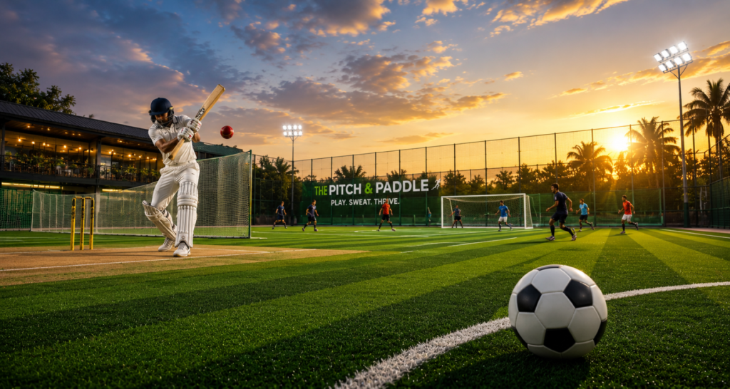 The Pitch & Paddle sports turf for cricket and football training